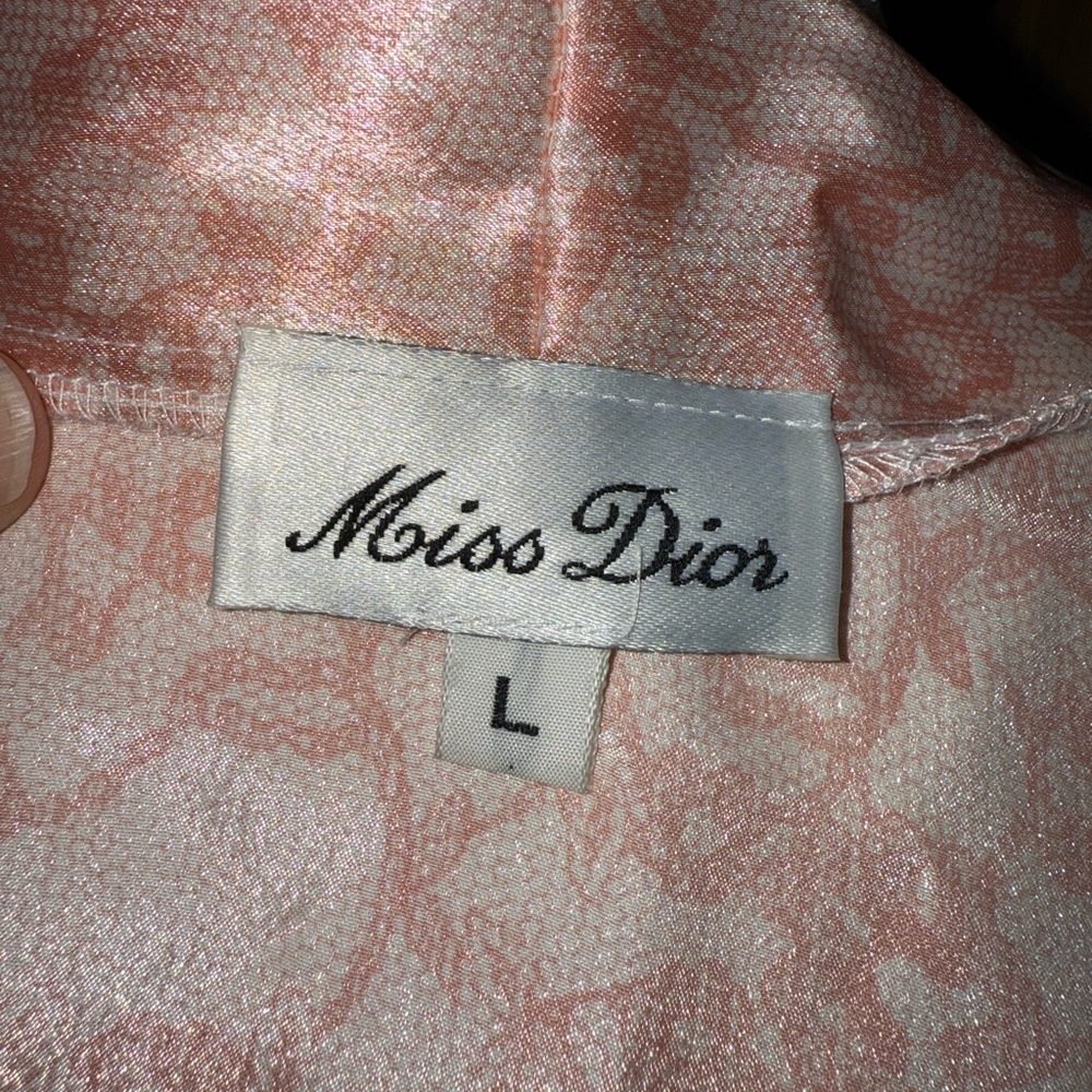 Vintage Miss Dior Pink Satin Robe - Picture 5 of 5